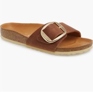 Birkenstock Madrid Big Buckle Cognac Oiled Leather